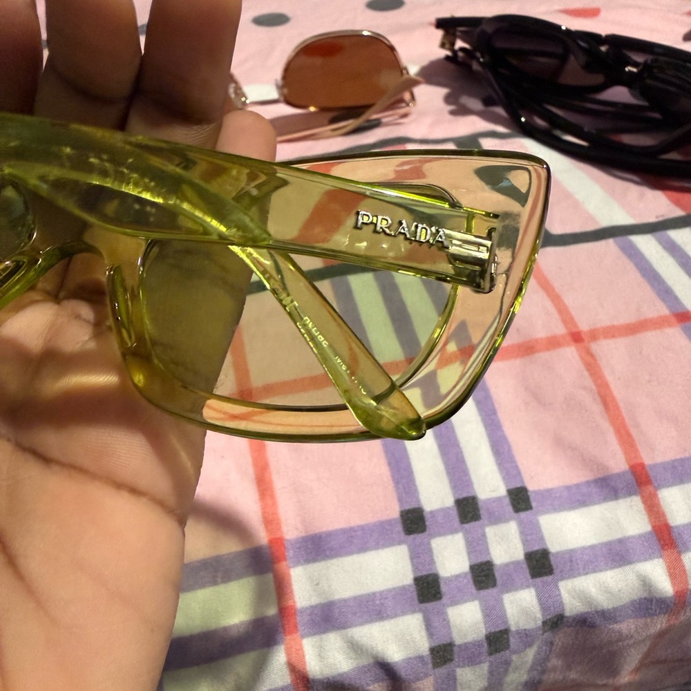 Prada Women's Yellow Cat-Eye Glasses